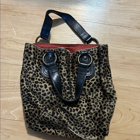 Maurizio Taiuti Animal Print Tote with Black Accents - Picture 2 of 5